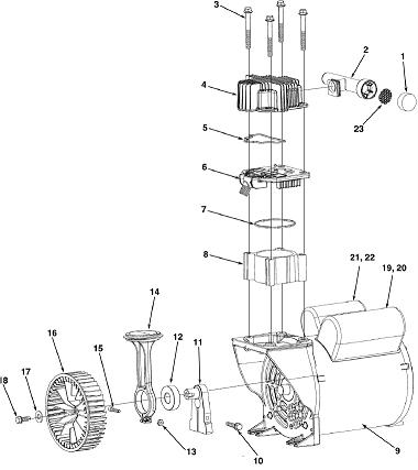 Coleman CLA0602112 Pump Breakdown